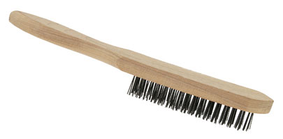 Wire Brush with Wood Handle