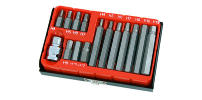 15 Piece Hex Bit Set
